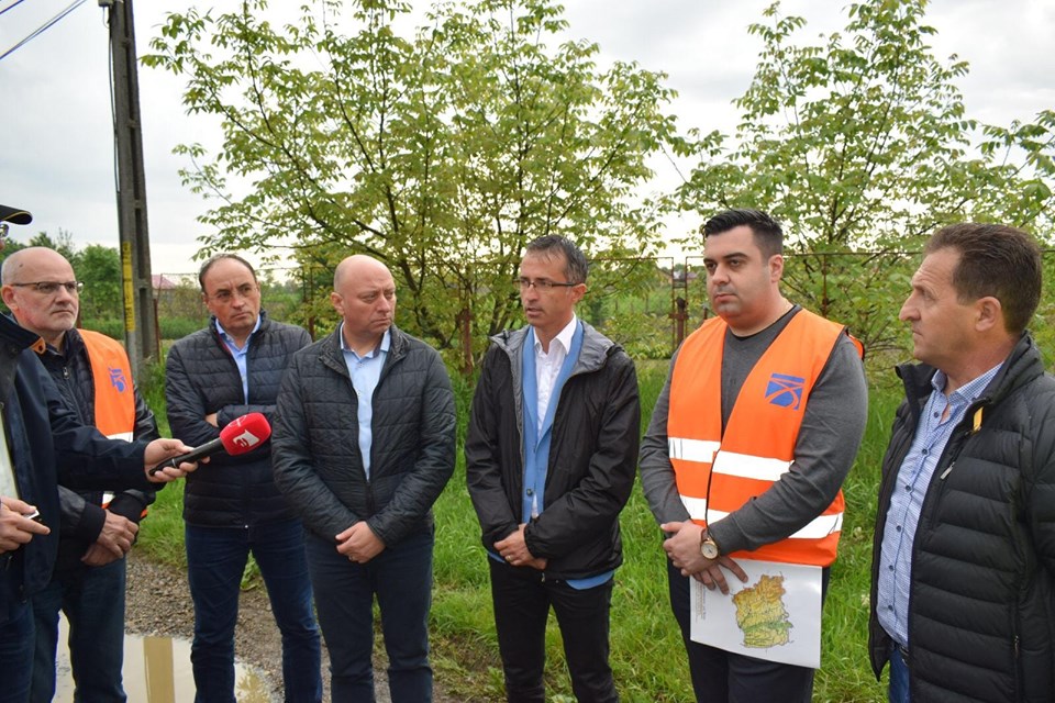 Ministrul Transporturilor, Răzvan Cuc, vizită de lucru pe șantierul variantei ocolitoare a Bacăului