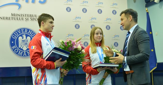 Medaliații la Jocurilor Olimpice de Tineret de la Lausanne 2020, premiați la Ministerul Tineretului și Sportului