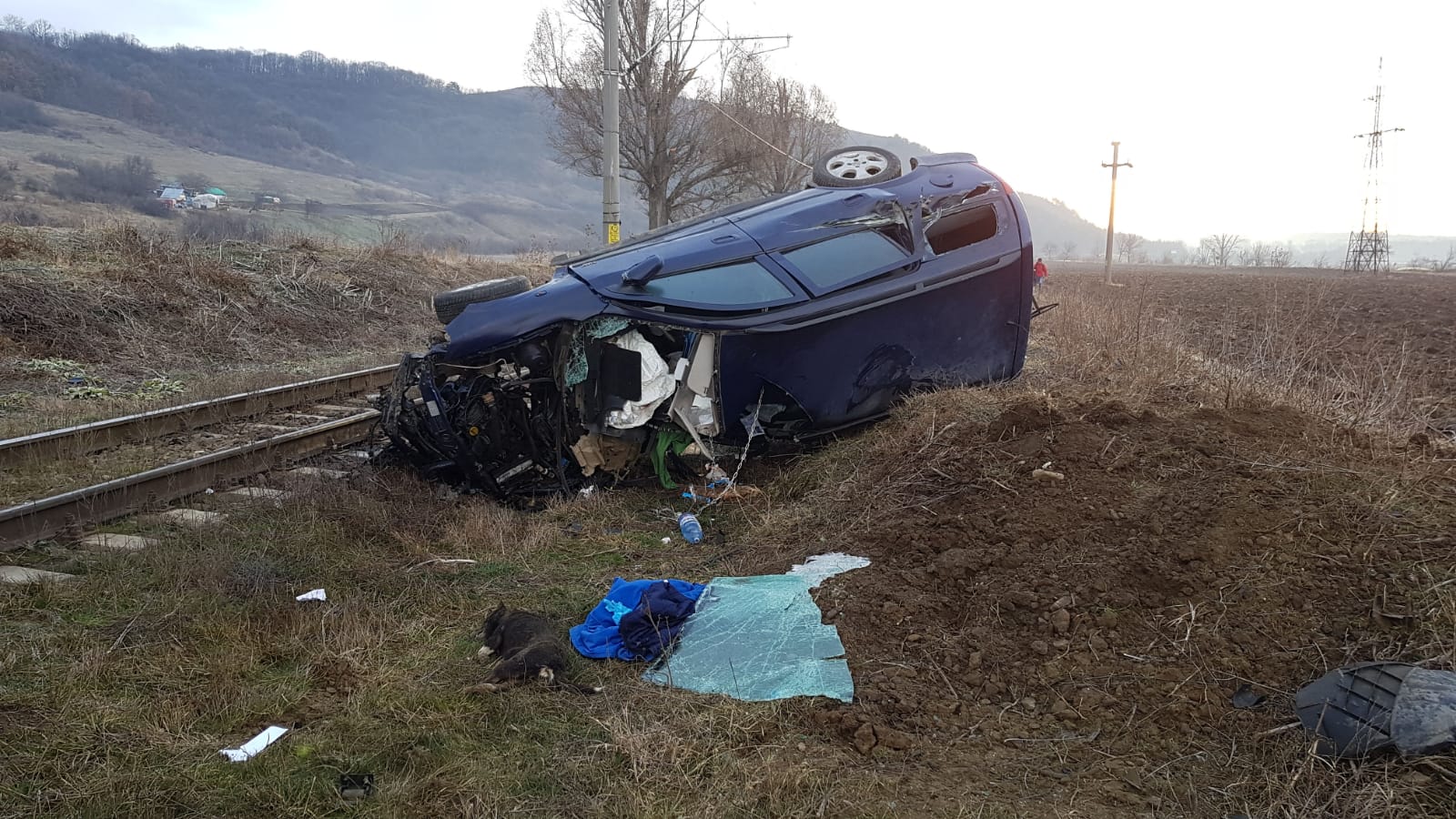 Accident feroviar la ieșirea din Onești