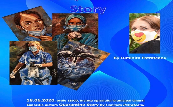 Expoziție de pictură: „BLUE QUARANTINE STORY” by Luminița Pătrățeanu.
