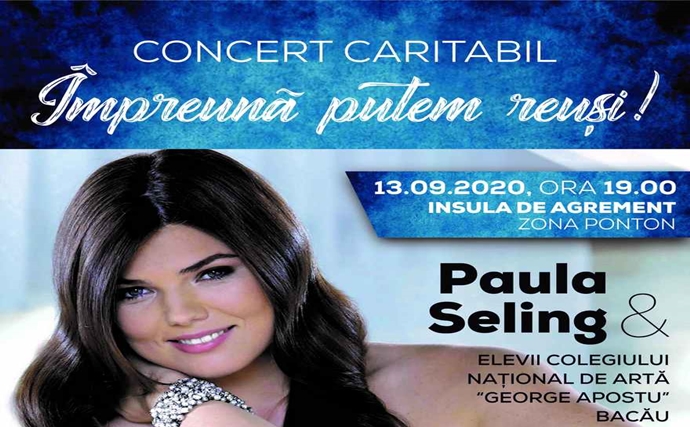„Împreună putem reuși”, concert caritabil cu PAULA SELING, pe Insula de Agrement